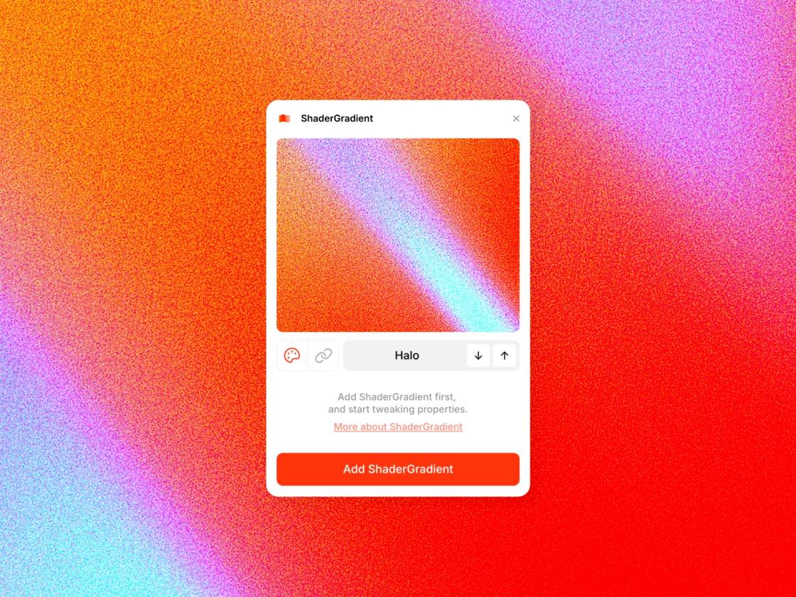 ShaderGradient - Animated gradients